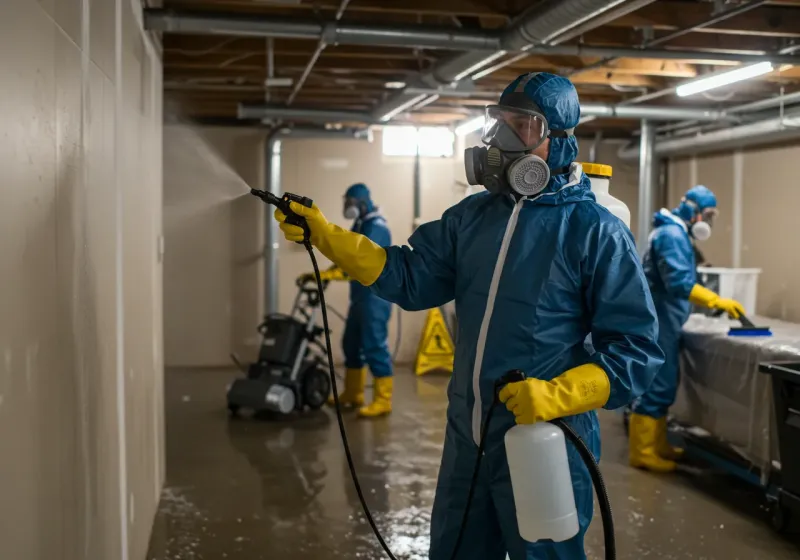 Basement Sanitization and Antimicrobial Treatment process in Kokomo, IN